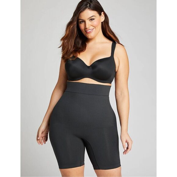 ✨Cacique Level 2 Shaping Ultra High-Waist Black Shorts✨ - Picture 1 of 5